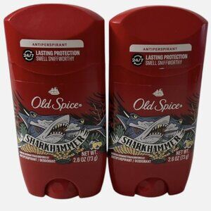 LOT (2) Old Spice Deodorant - SharkHammer Scent - 2.6oz - Exp 09/2026